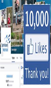 10.000 Facebook likes, bedankt!