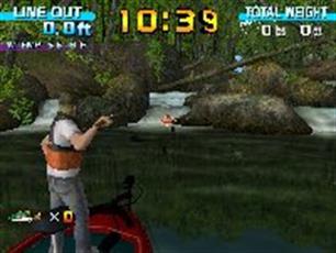 Een rustig boottochtje op screenshots Sega Bass Fishing