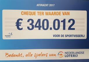 Nederlandse Loterij geeft symbolische cheque