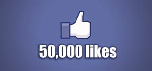 Mijlpaal: 50.000 likes op Facebook