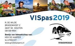 Sportvisserij Nederland - VISpas 2019 komt eraan!